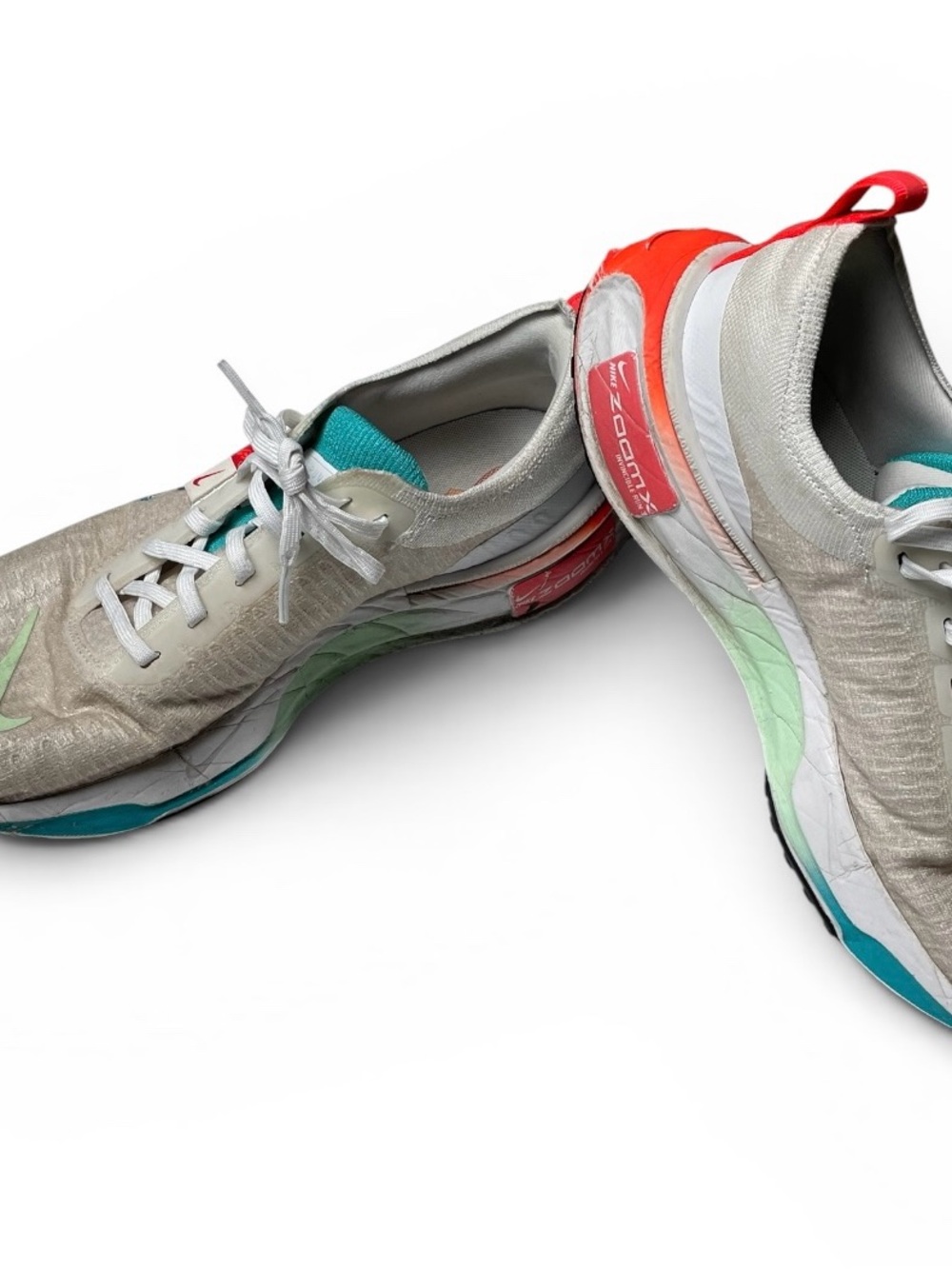 Nike Women’s White Teal Coral and Mint Athletic Sneakers